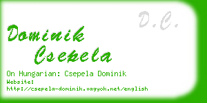 dominik csepela business card